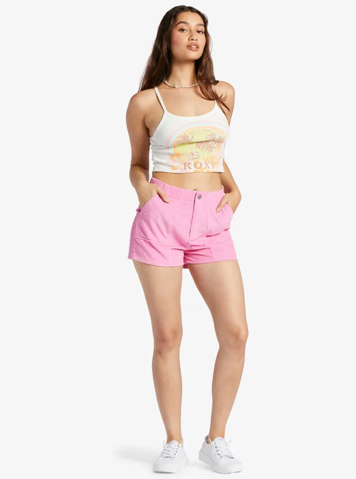 Roxy Shorts Sessions Corduroy Shorts Sachet Pink 8211 Womens