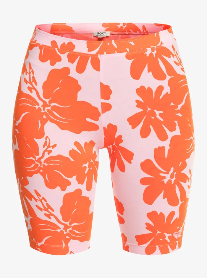 Roxy Shorts SurfKindKate Bike Shorts Pink Frosting My Kind Of Hibis 8211 Womens