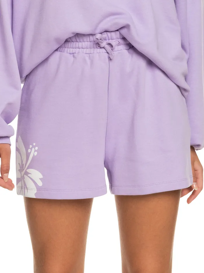Roxy Shorts SurfKindKate Sweat Shorts Purple Rose 8211 Womens