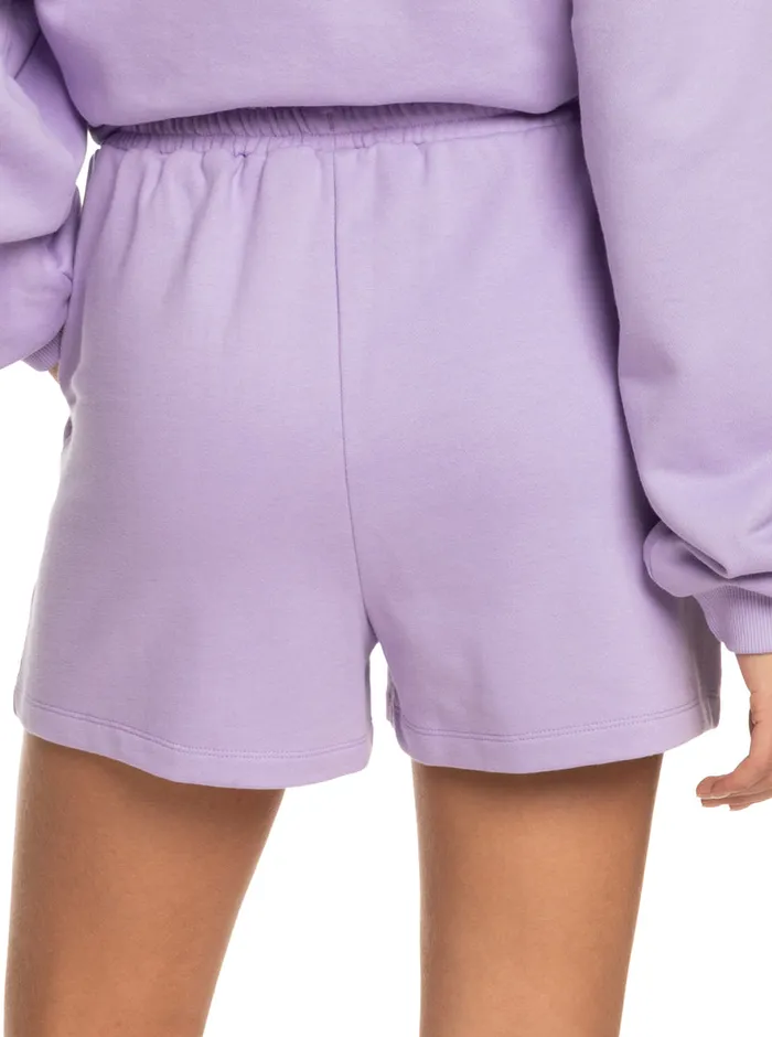 Roxy Shorts SurfKindKate Sweat Shorts Purple Rose 8211 Womens