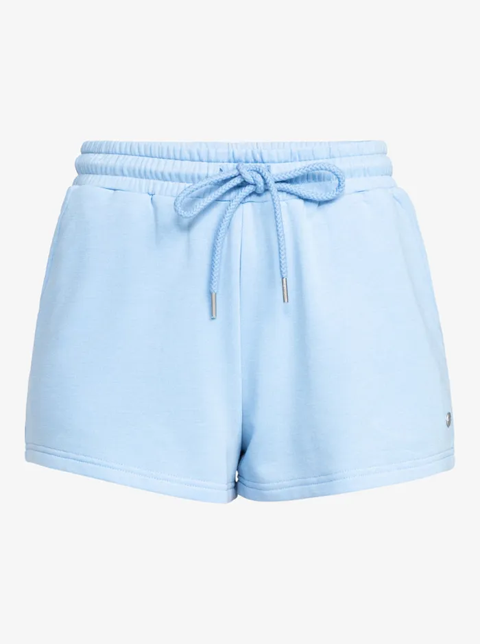 Roxy Shorts Surfing By Moonlight Elastic Waist Shorts Bel Air Blue 8211 Womens