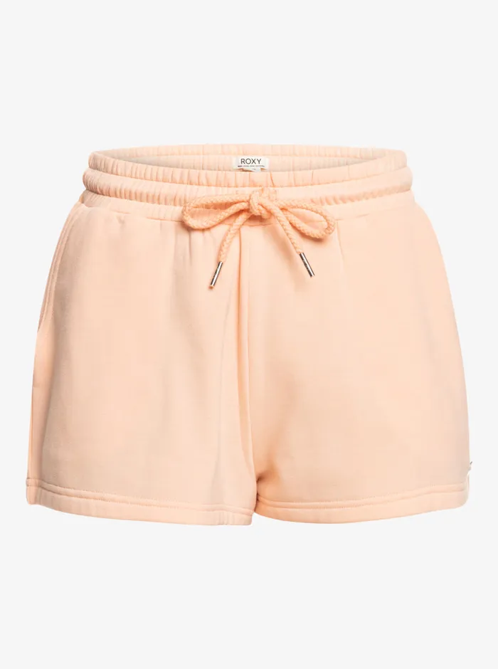 Roxy Shorts Surfing By Moonlight Elastic Waist Shorts Peach Parfait 8211 Womens