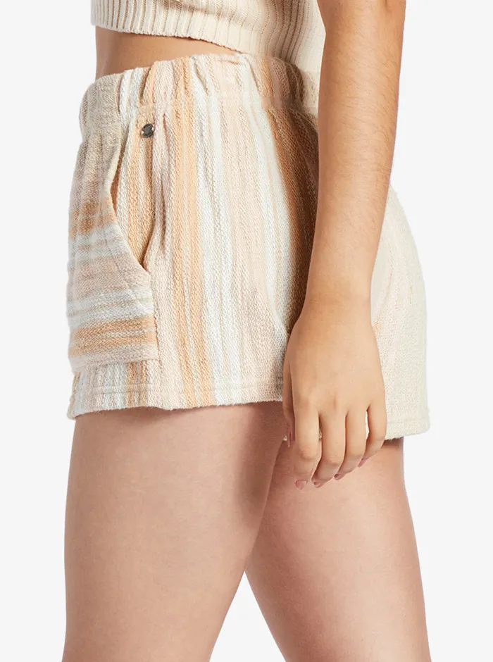 Roxy Shorts Todos Santos Sweat Shorts Bonzer Stripe Tapioca 8211 Womens