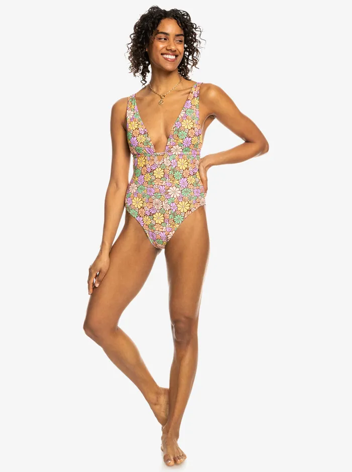Roxy Skirts All About Sol OnePiece Swimsuit Root Beer All About Sol Mini 8211 Womens