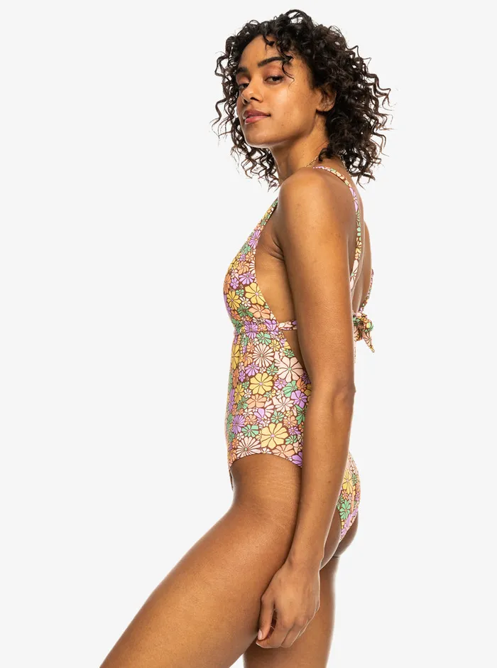 Roxy Skirts All About Sol OnePiece Swimsuit Root Beer All About Sol Mini 8211 Womens