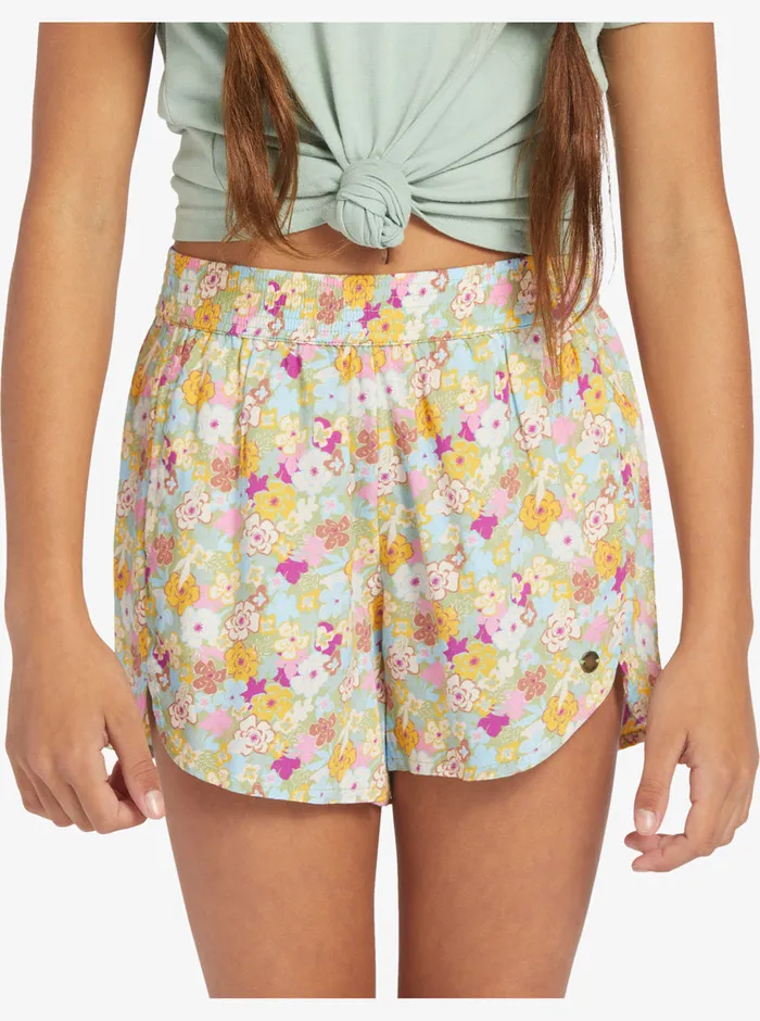 Roxy Skirts and Shorts 416 Canyon Moon Elastic Waist Shorts Fern Memories 8211 Girls