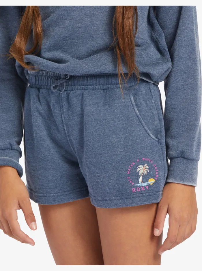 Roxy Skirts and Shorts 416 Distance And Time A Sweat Shorts Mood Indigo 8211 Girls