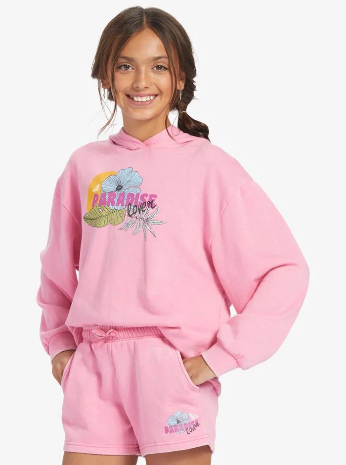 Roxy Skirts and Shorts 416 Distance And Time B Sweat Shorts Sachet Pink 8211 Girls