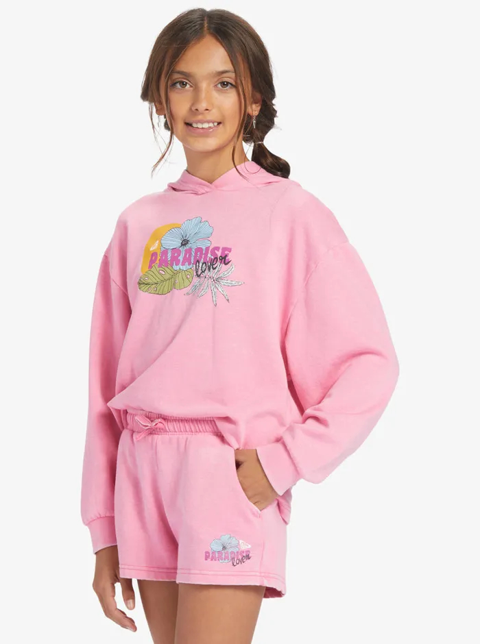 Roxy Skirts and Shorts 416 Distance And Time B Sweat Shorts Sachet Pink 8211 Girls