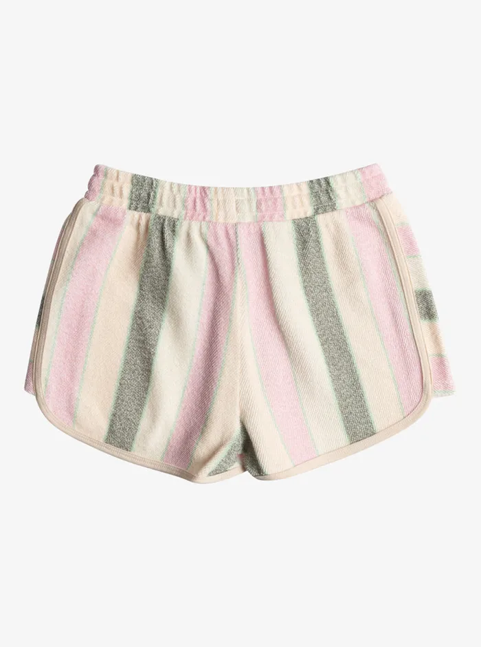 Roxy Skirts and Shorts 416 Feels Like Summer Striped Shorts Agave Green Very Vista Stripe 8211 Girls