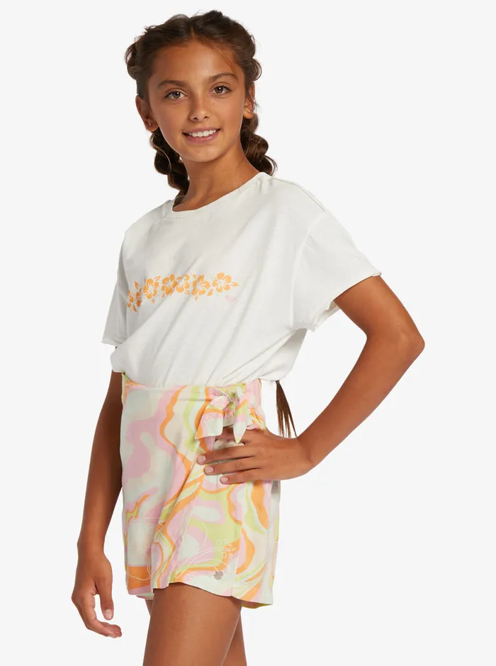 Roxy Skirts and Shorts 416 Into The Unknown Wrap Skort Ambroisia Hibiscus Hype 8211 Girls