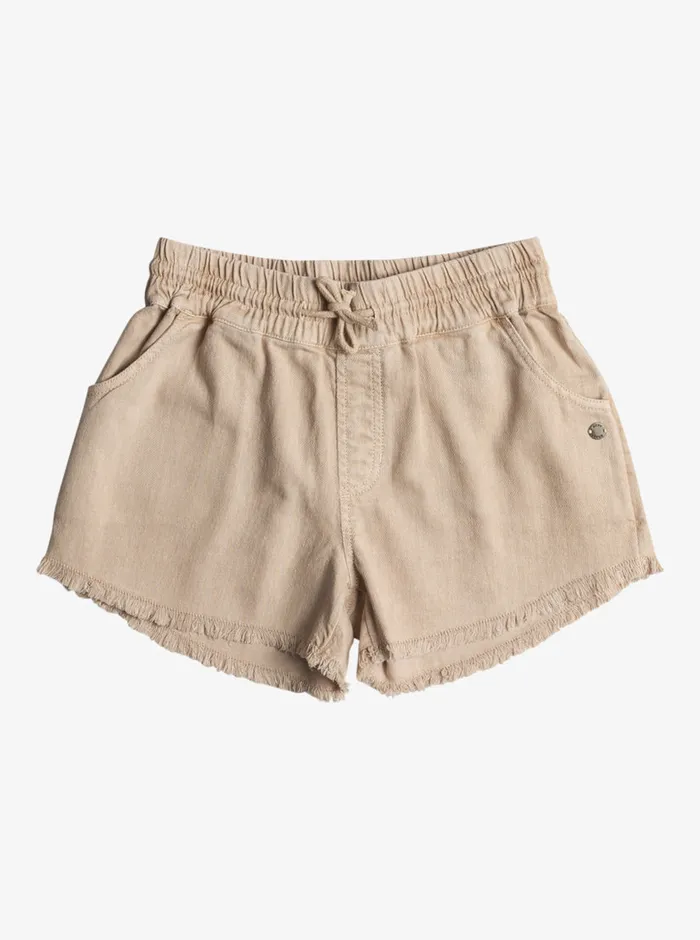 Roxy Skirts and Shorts 416 Scenic Route Twill Shorts Warm Taupe 8211 Girls