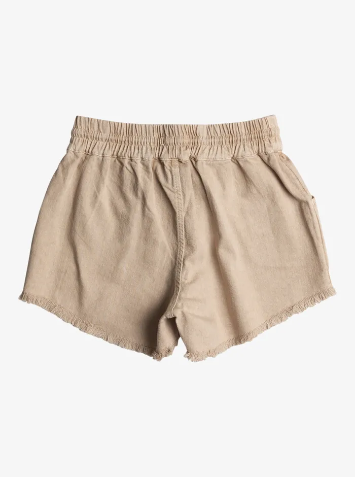 Roxy Skirts and Shorts 416 Scenic Route Twill Shorts Warm Taupe 8211 Girls