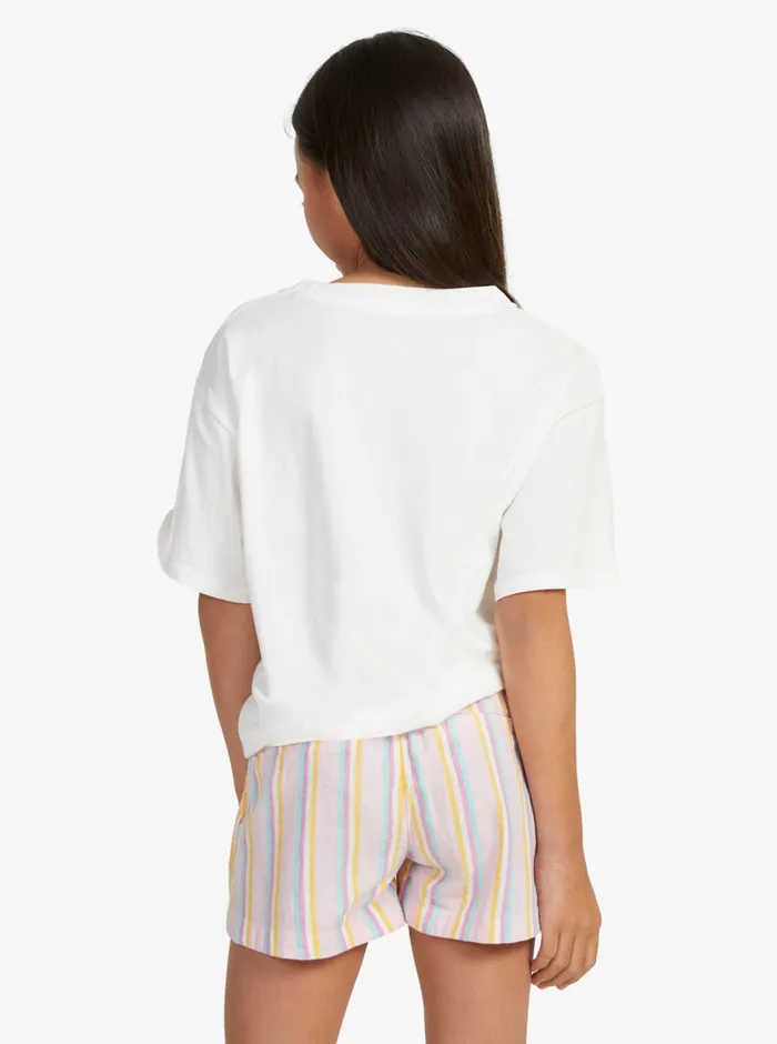 Roxy Skirts and Shorts 416 Una Mattina Multico Shorts Pirouette Surf Happy Stripe Rg 8211 Girls