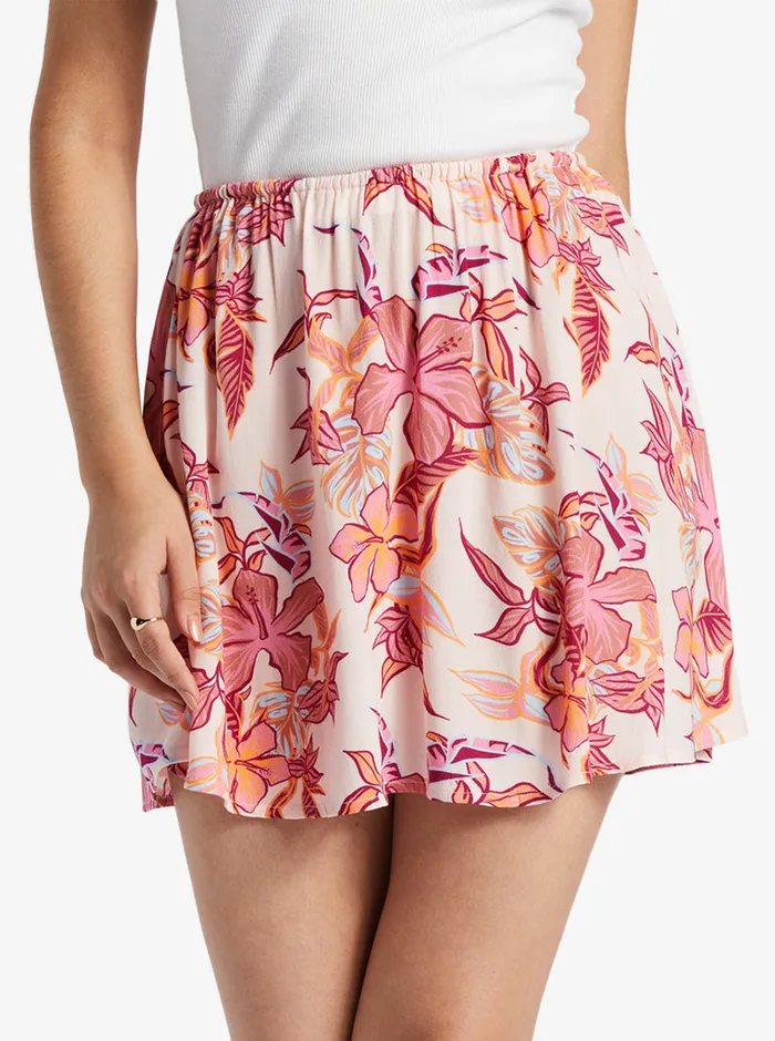 Roxy Skirts Para Paradise Drawstring Mini Skirt Pale Dogwood Kartofeel Tropica 8211 Womens Roxy Skirts Para Paradise Drawstring Mini Skirt Pale Dogwood Kartofeel Tropica 8211 Womens
