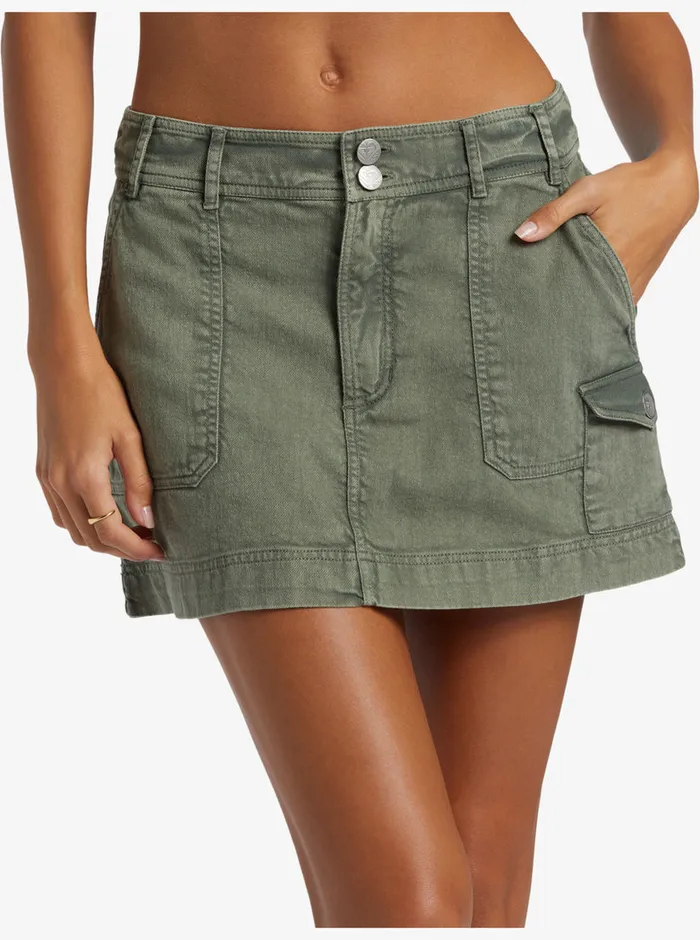 Roxy Skirts Roll With It Skirt Agave Green 8211 Womens