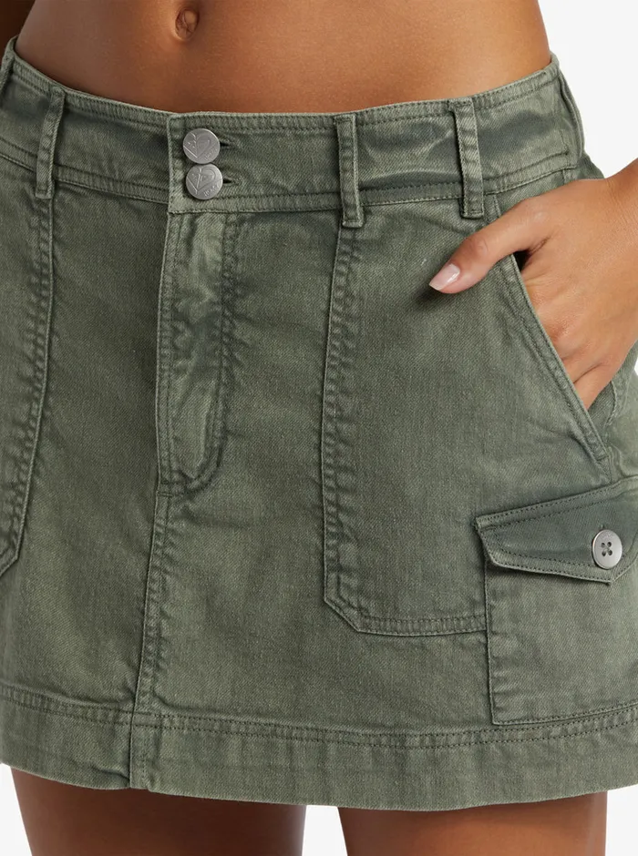 Roxy Skirts Roll With It Skirt Agave Green 8211 Womens