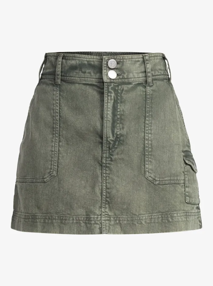 Roxy Skirts Roll With It Skirt Agave Green 8211 Womens