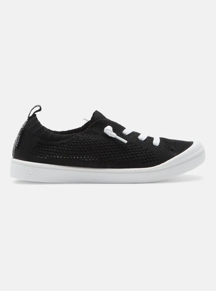 Roxy Sneakers Bayshore Closed Knit Plus Shoes Black 8211 Womens