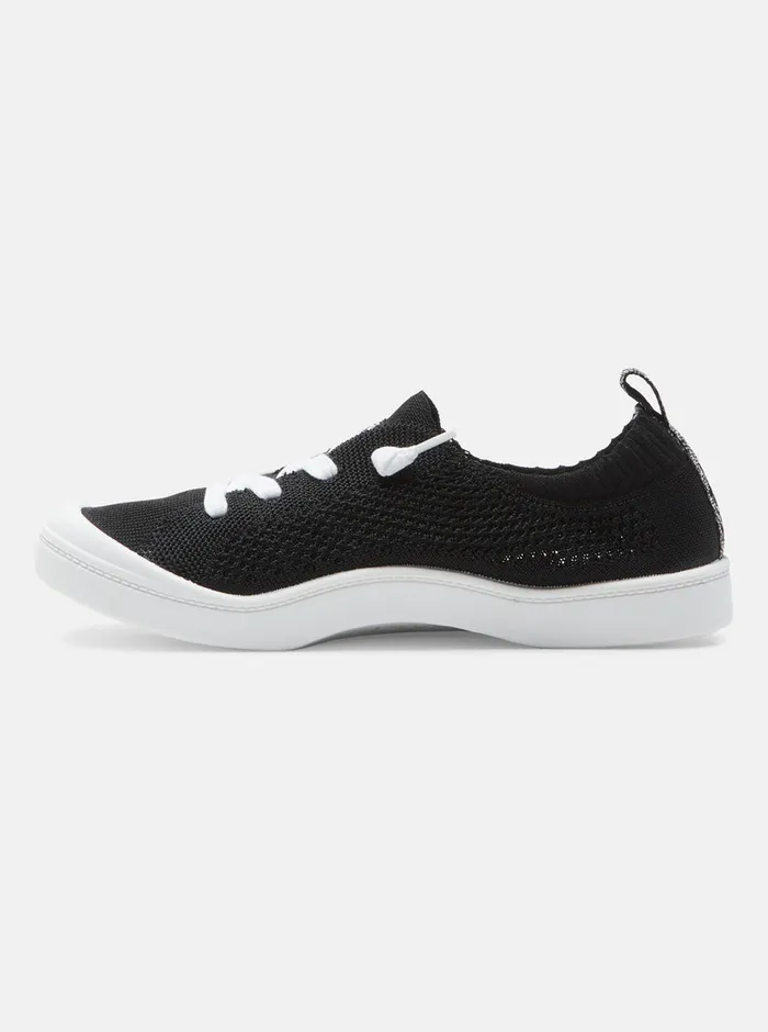 Roxy Sneakers Bayshore Closed Knit Plus Shoes Black 8211 Womens