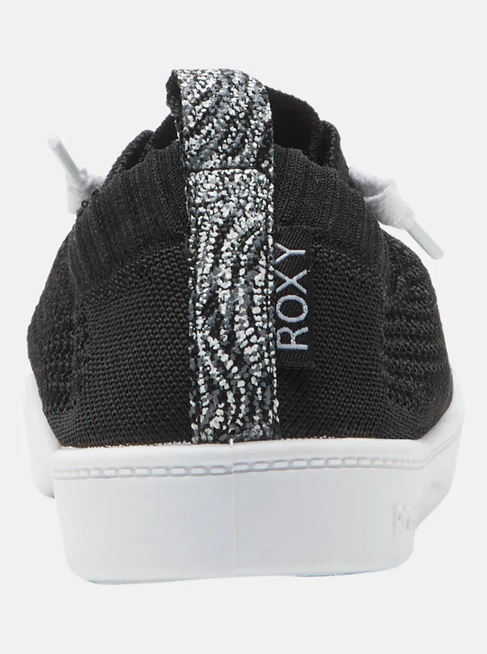 Roxy Sneakers Bayshore Closed Knit Plus Shoes Black 8211 Womens