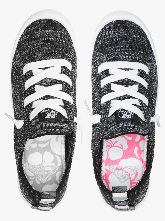 Roxy Sneakers Bayshore Closed Shoes Heather Black 8211 Womens