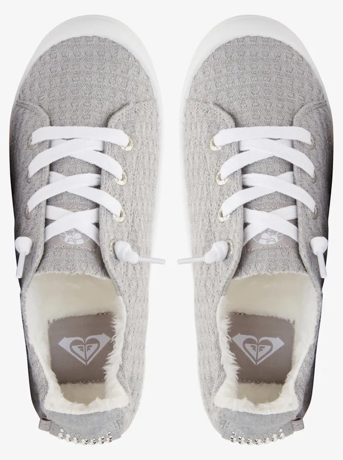 Roxy Sneakers Bayshore Plus Fur Shoes Grey 8211 Womens