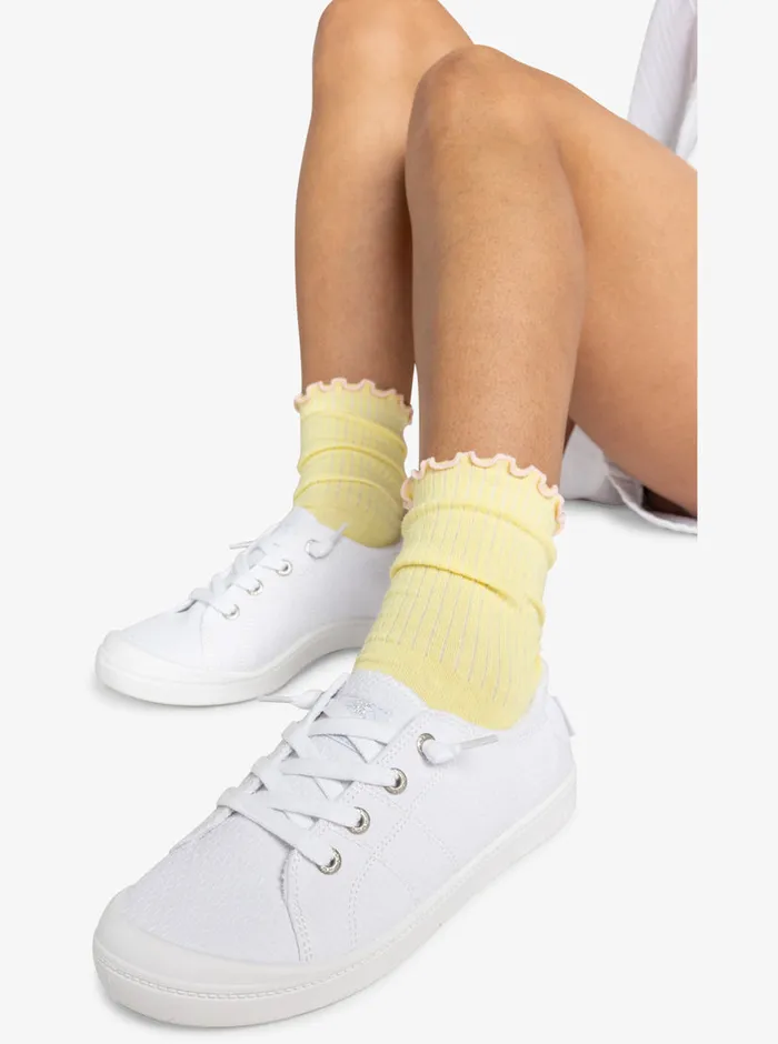 Roxy Sneakers Bayshore Plus Shoes Whitewhite 8211 Womens