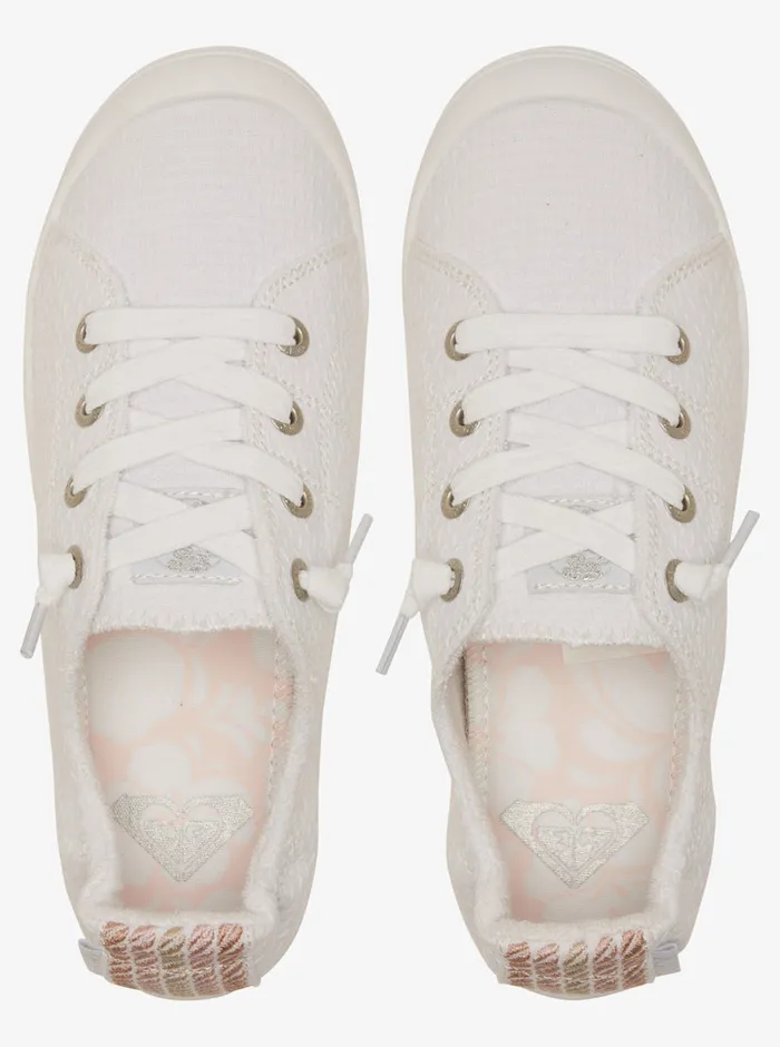 Roxy Sneakers Bayshore Plus Shoes Whitewhite 8211 Womens