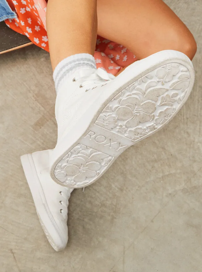 Roxy Sneakers Coastal Cruisin MidTop Shoes White 8211 Womens