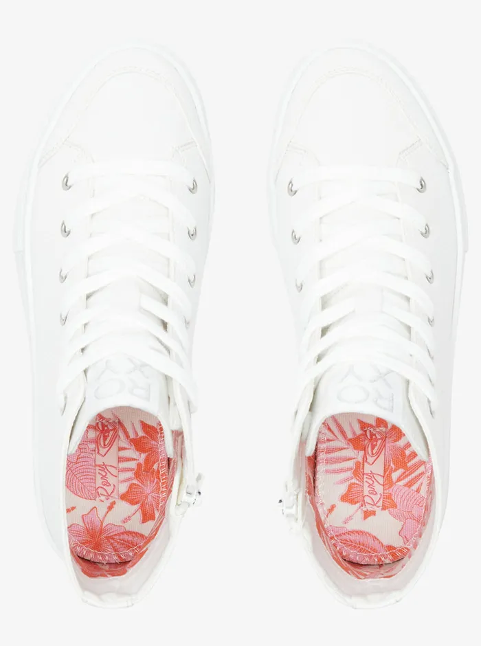 Roxy Sneakers Coastal Cruisin MidTop Shoes White 8211 Womens