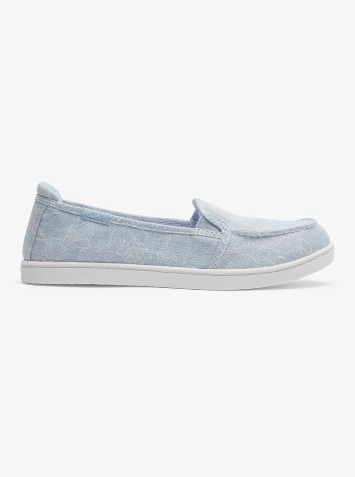 Roxy Sneakers Minnow SlipOn Shoes Light Blue 8211 Womens