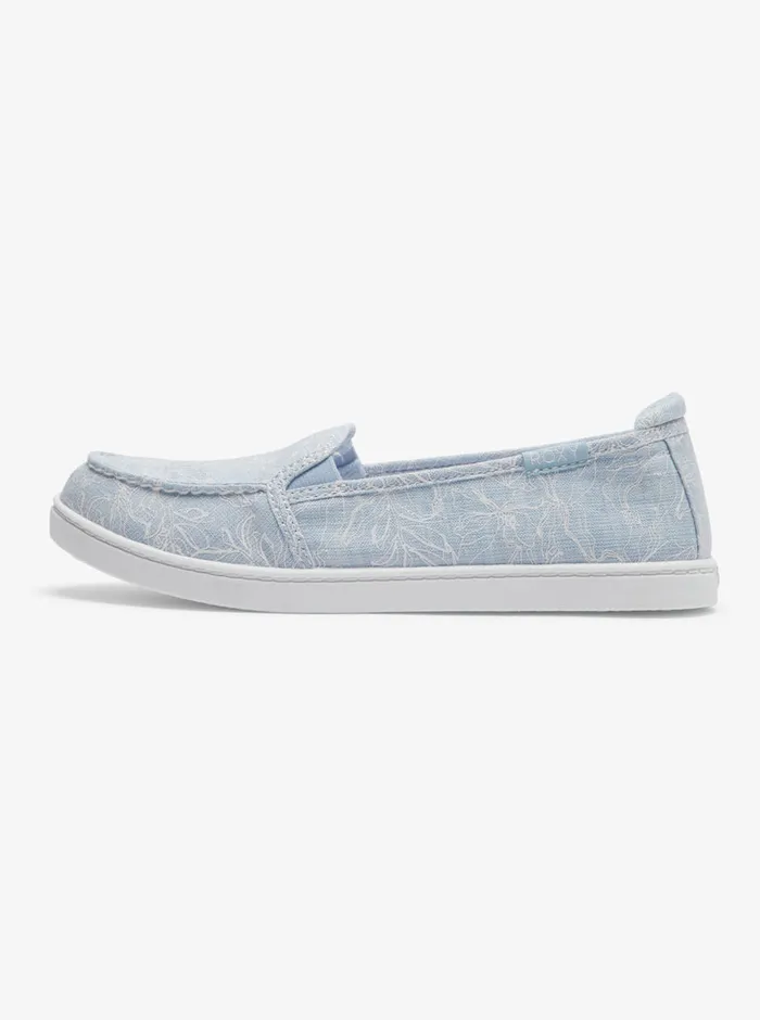 Roxy Sneakers Minnow SlipOn Shoes Light Blue 8211 Womens