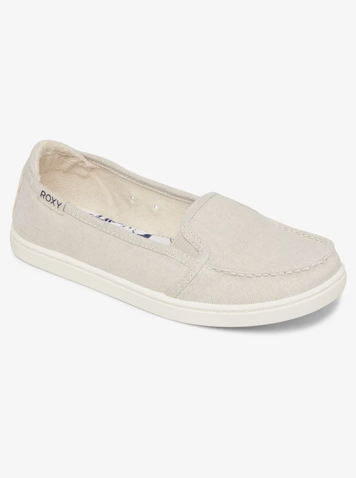 Roxy Sneakers Minnow SlipOn Shoes Oatmeal 8211 Womens