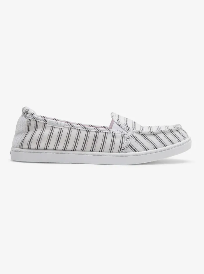 Roxy Sneakers Minnow SlipOn Shoes Whiteblack Pinstripe 8211 Womens