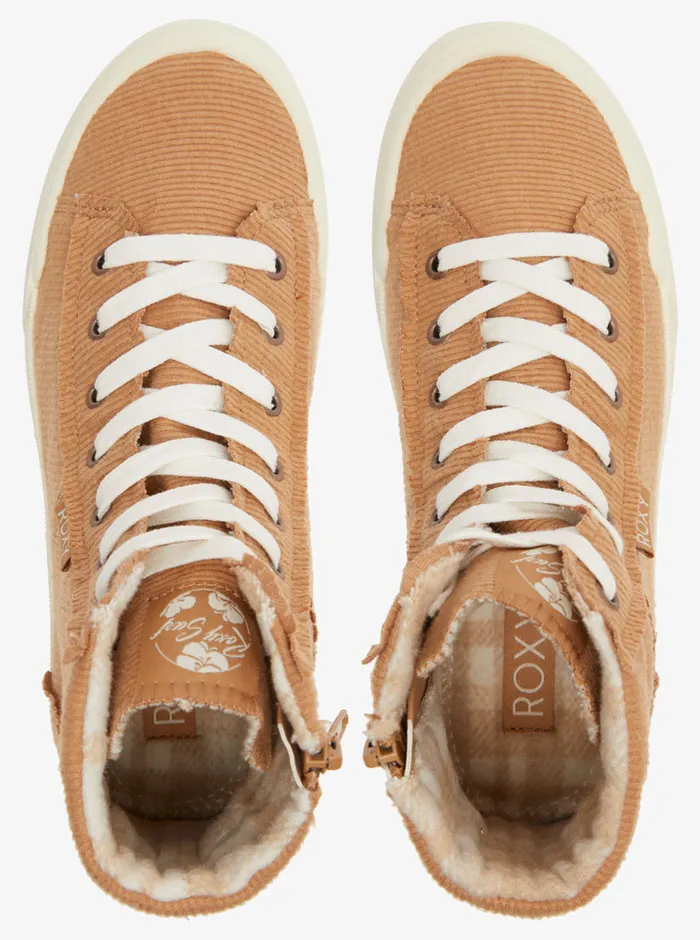 Roxy Sneakers Rae MidTop Shoes Tan 8211 Womens