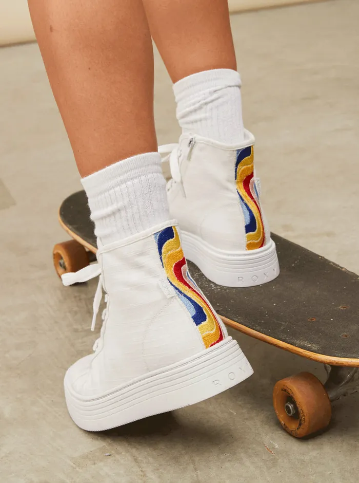 Roxy Sneakers Sheilahh 20 MidTop Shoes White 8211 Womens