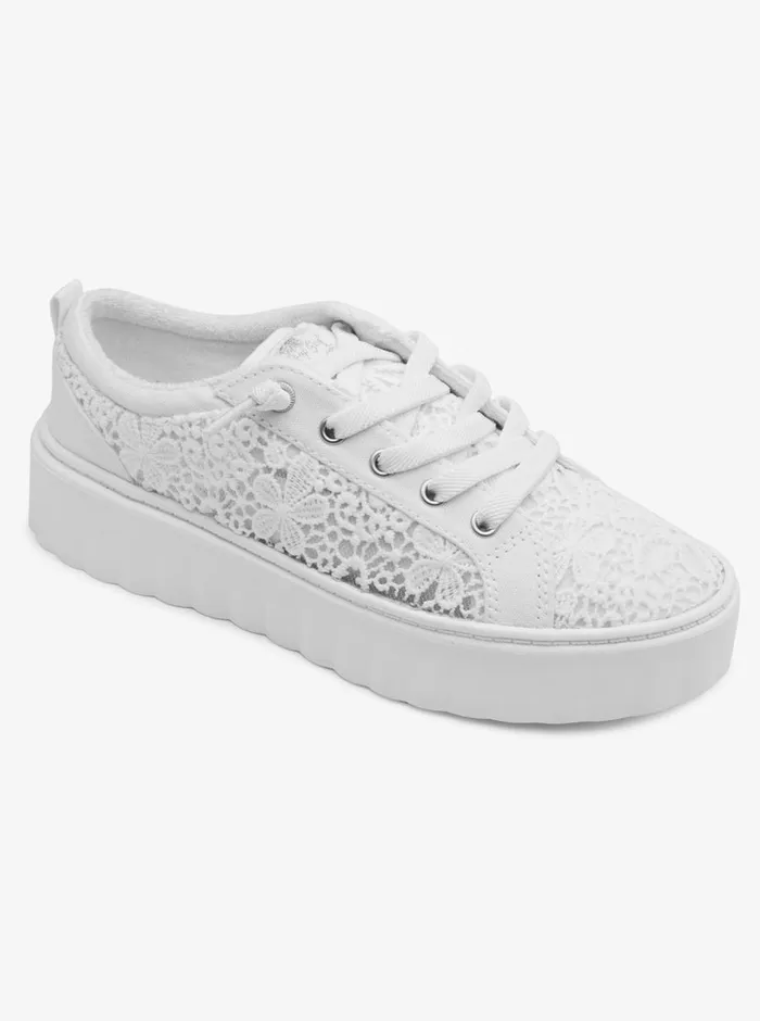 Roxy Sneakers Sheilahh SlipOn Shoes Ashwhite 8211 Womens