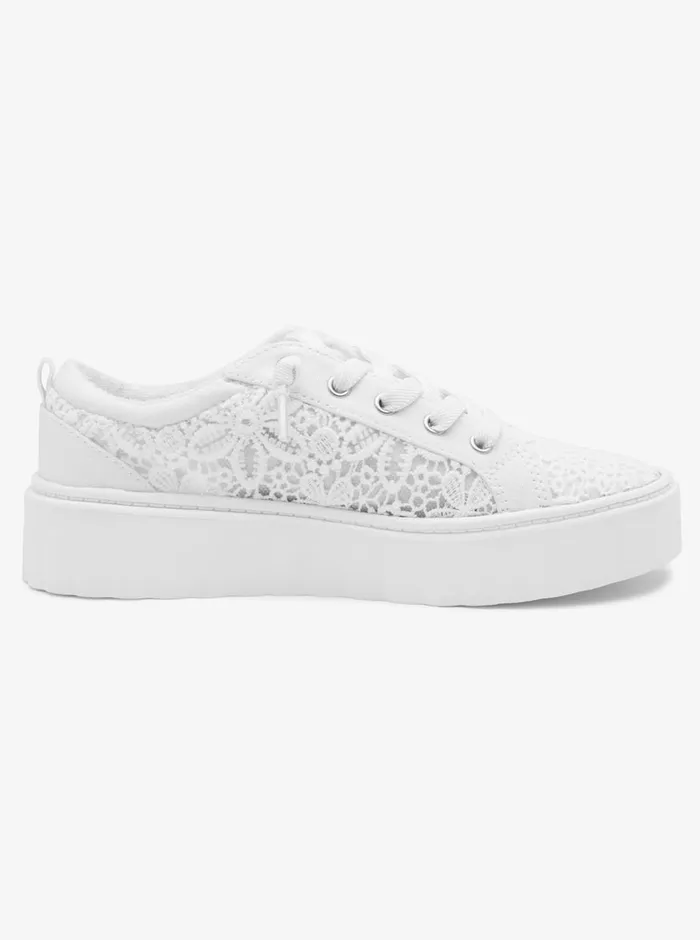 Roxy Sneakers Sheilahh SlipOn Shoes Ashwhite 8211 Womens
