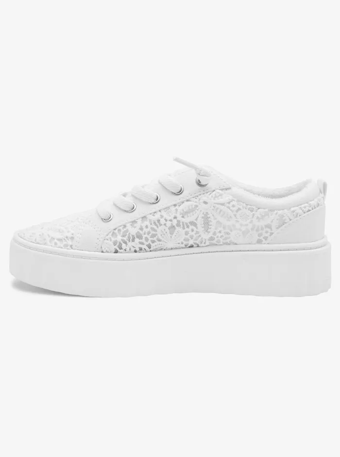 Roxy Sneakers Sheilahh SlipOn Shoes Ashwhite 8211 Womens