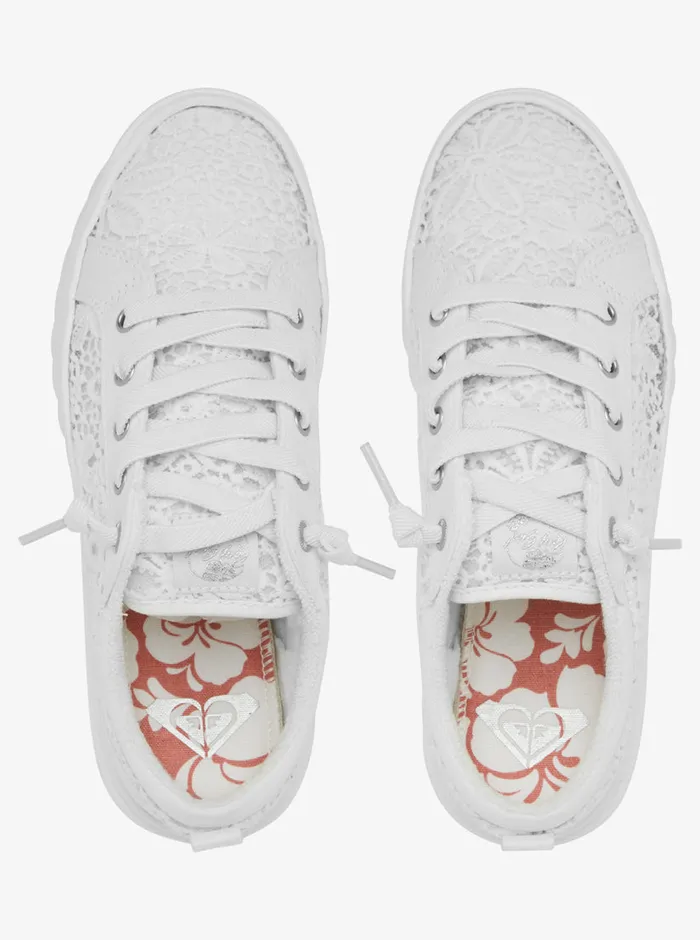 Roxy Sneakers Sheilahh SlipOn Shoes Ashwhite 8211 Womens