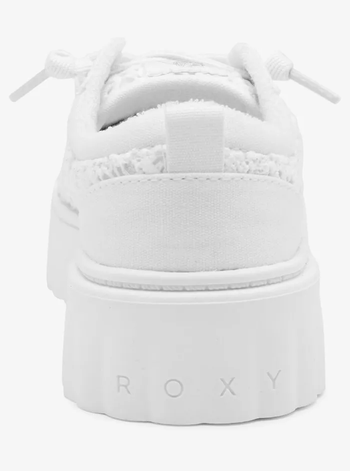 Roxy Sneakers Sheilahh SlipOn Shoes Ashwhite 8211 Womens