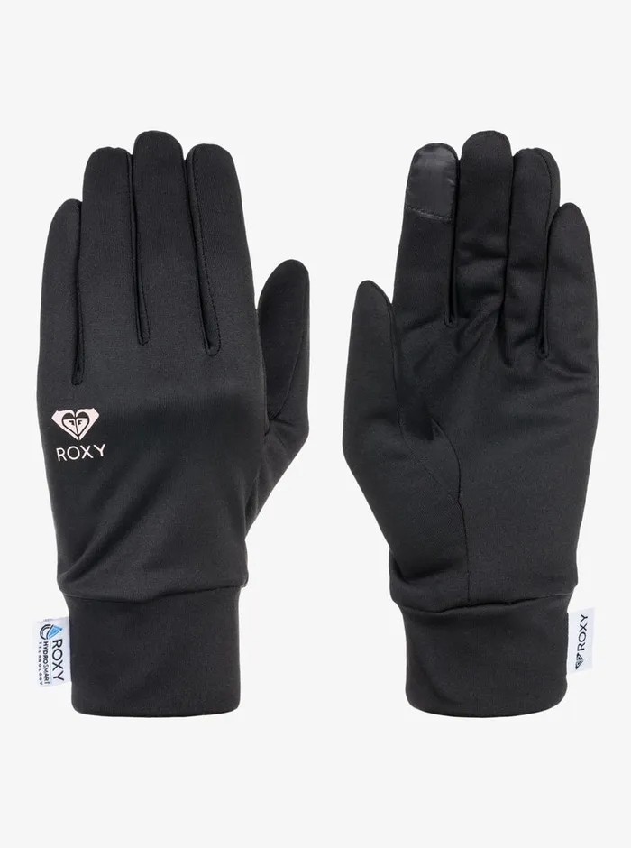 Roxy Snow Accessories HydroSmart SnowboardSki Glove Liner True Black 8211 Womens