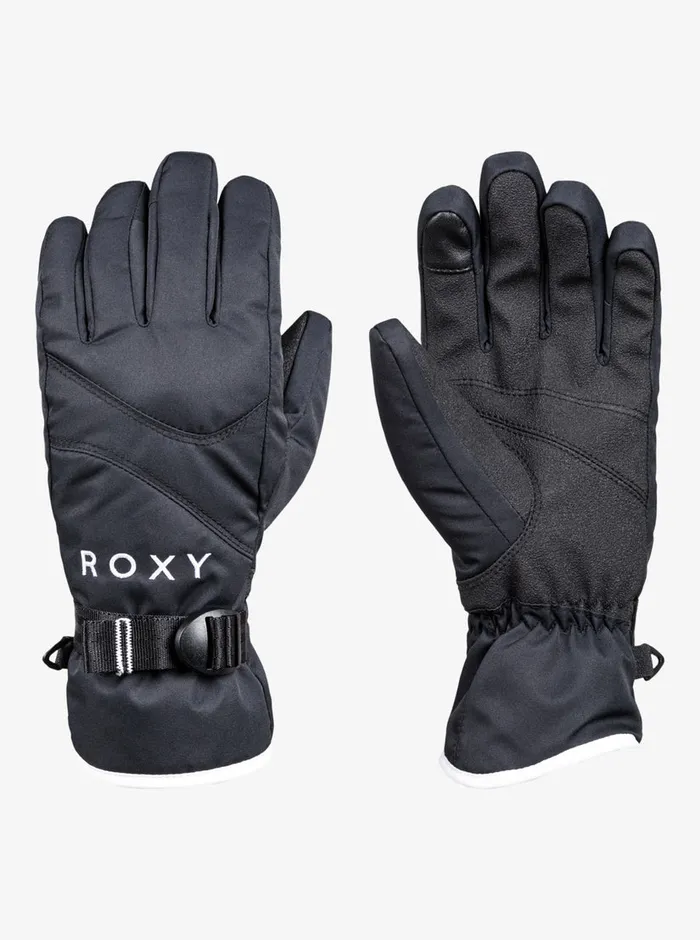 Roxy Snow Accessories Jetty Solid Insulated SnowboardSki Gloves True Black 8211 Womens