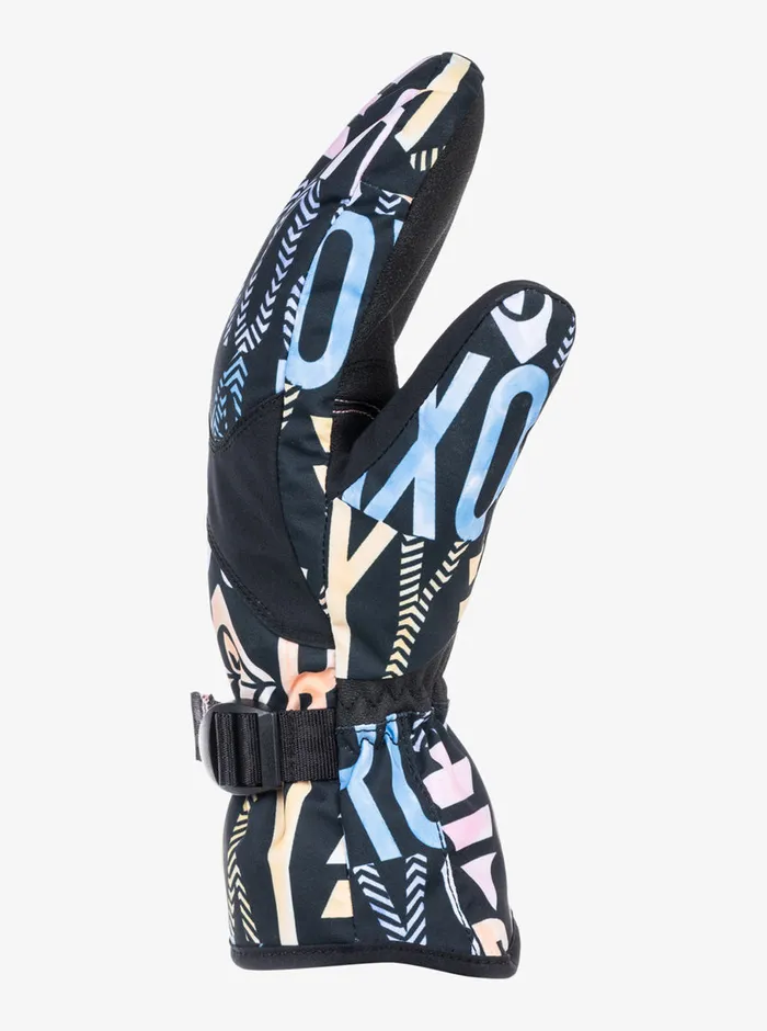 Roxy Snow Accessories Jetty Technical SnowboardSki Mittens True Black Sapin 8211 Womens