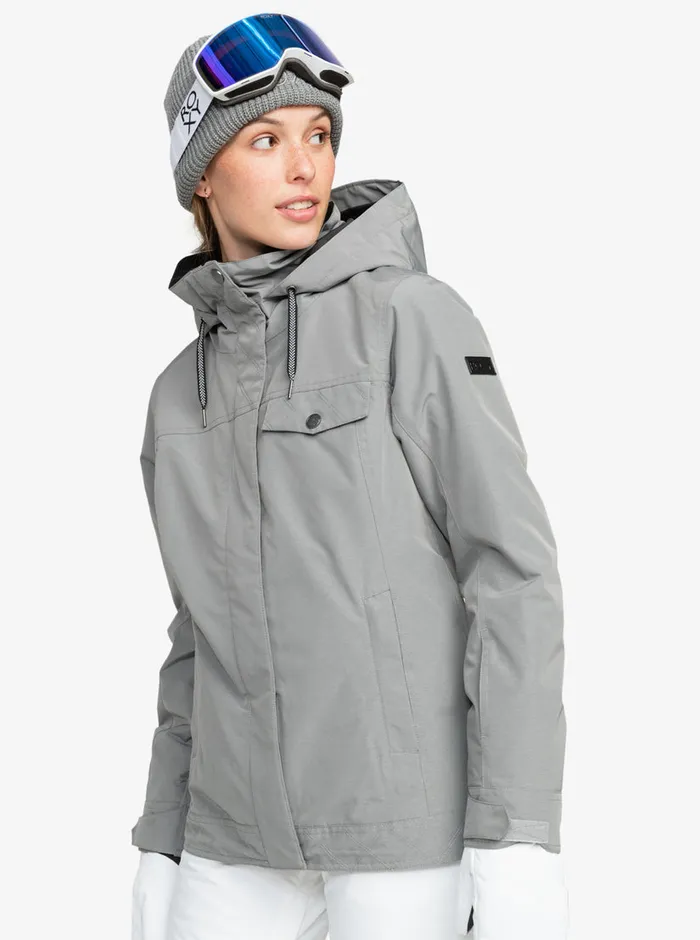 Roxy Snow Jackets Billie Technical Snow Jacket Heather Grey 8211 Womens