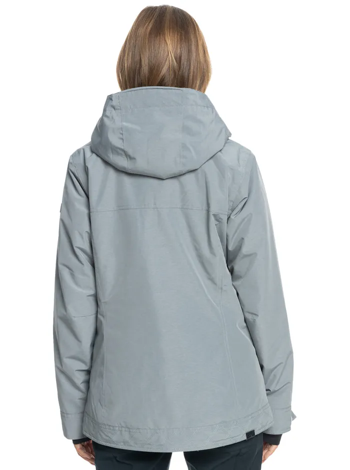 Roxy Snow Jackets Billie Technical Snow Jacket Heather Grey 8211 Womens