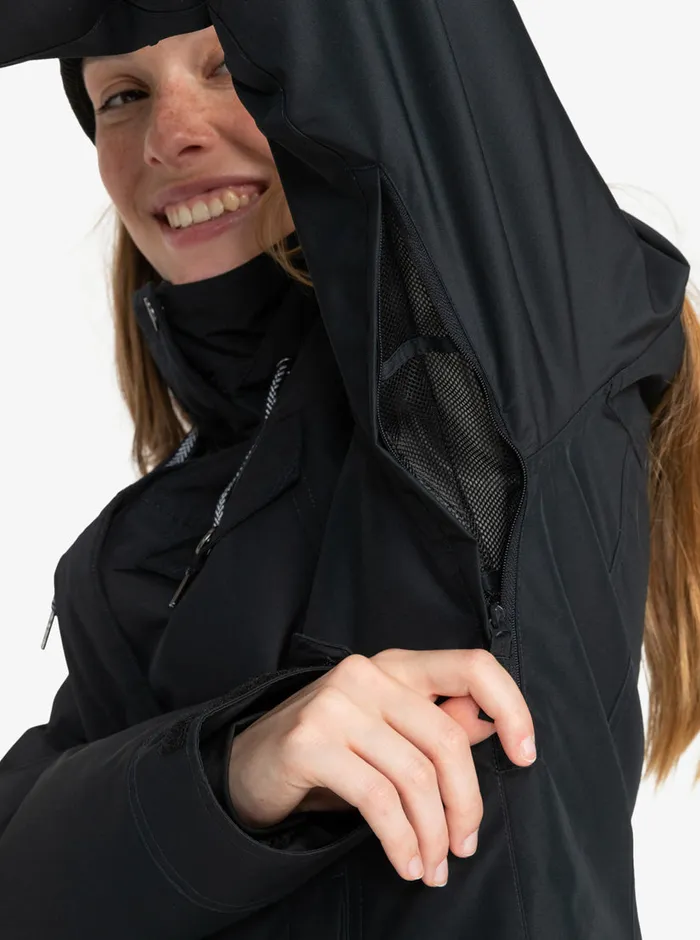 Roxy Snow Jackets Billie Technical Snow Jacket True Black 8211 Womens