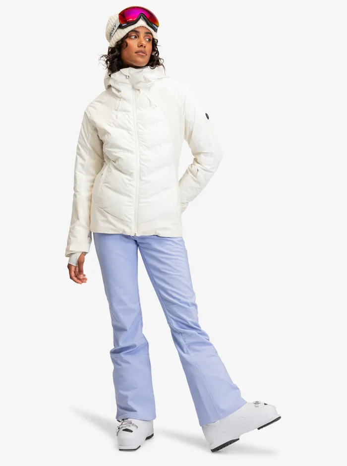 Roxy Snow Jackets Dusk Warmlink Technical Snow Jacket Egret 8211 Womens