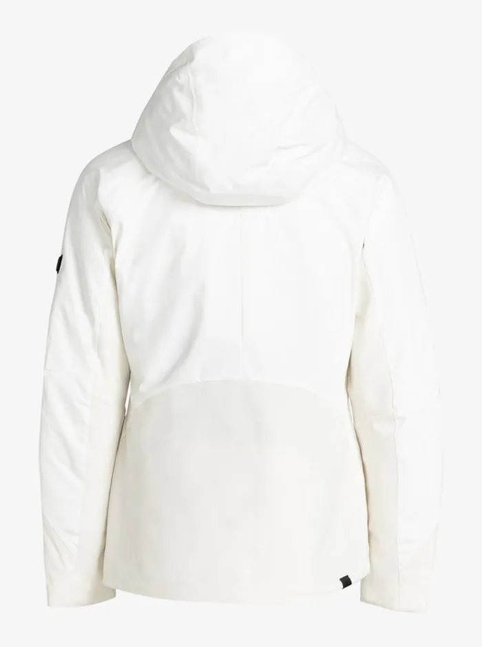 Roxy Snow Jackets Dusk Warmlink Technical Snow Jacket Egret 8211 Womens